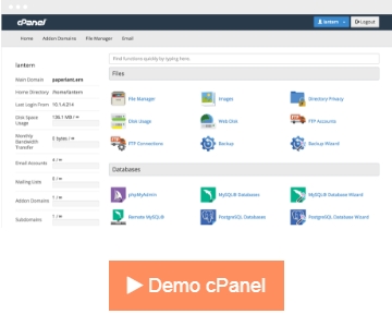 demo CPanel